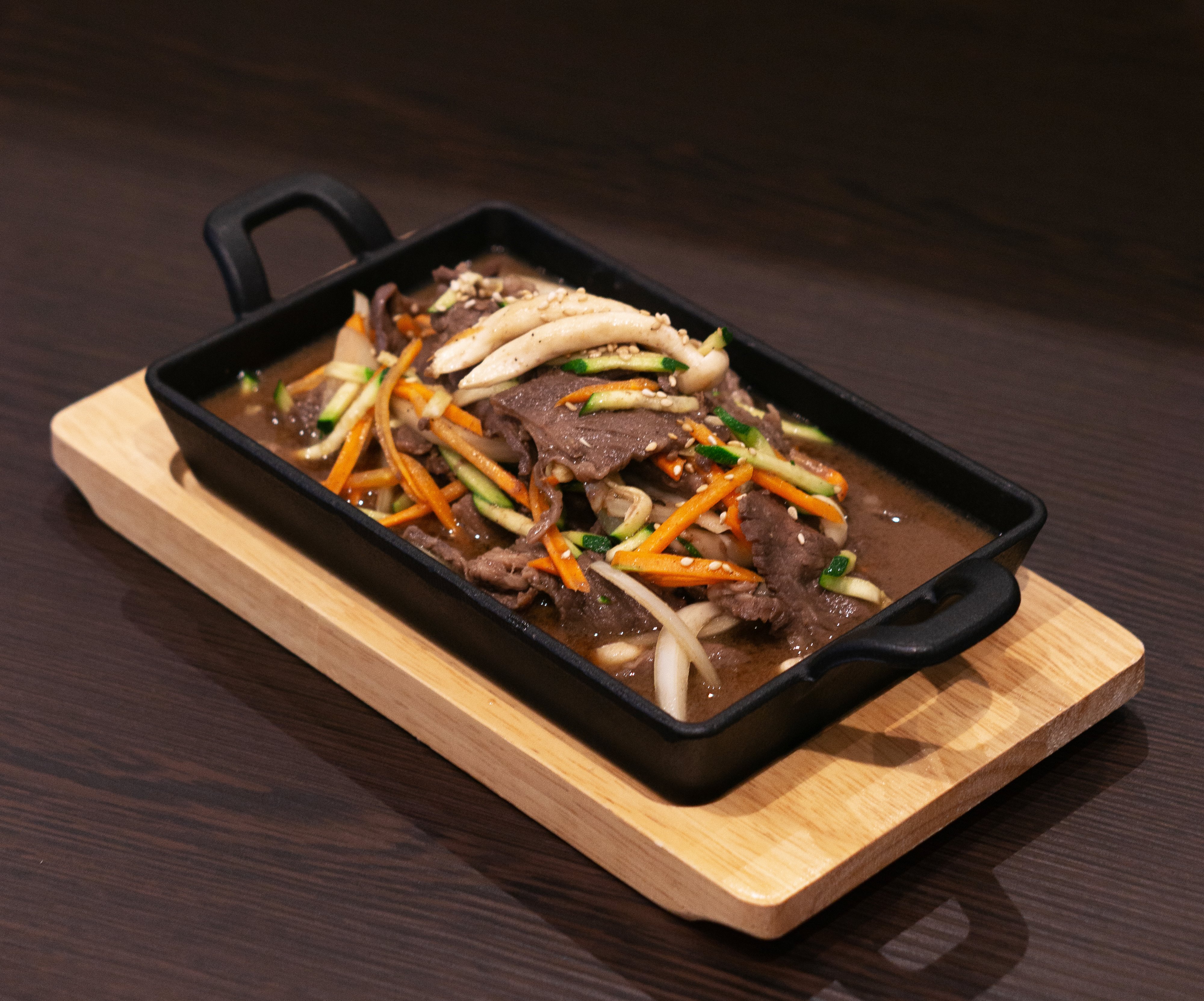 Bœuf mariné sauté