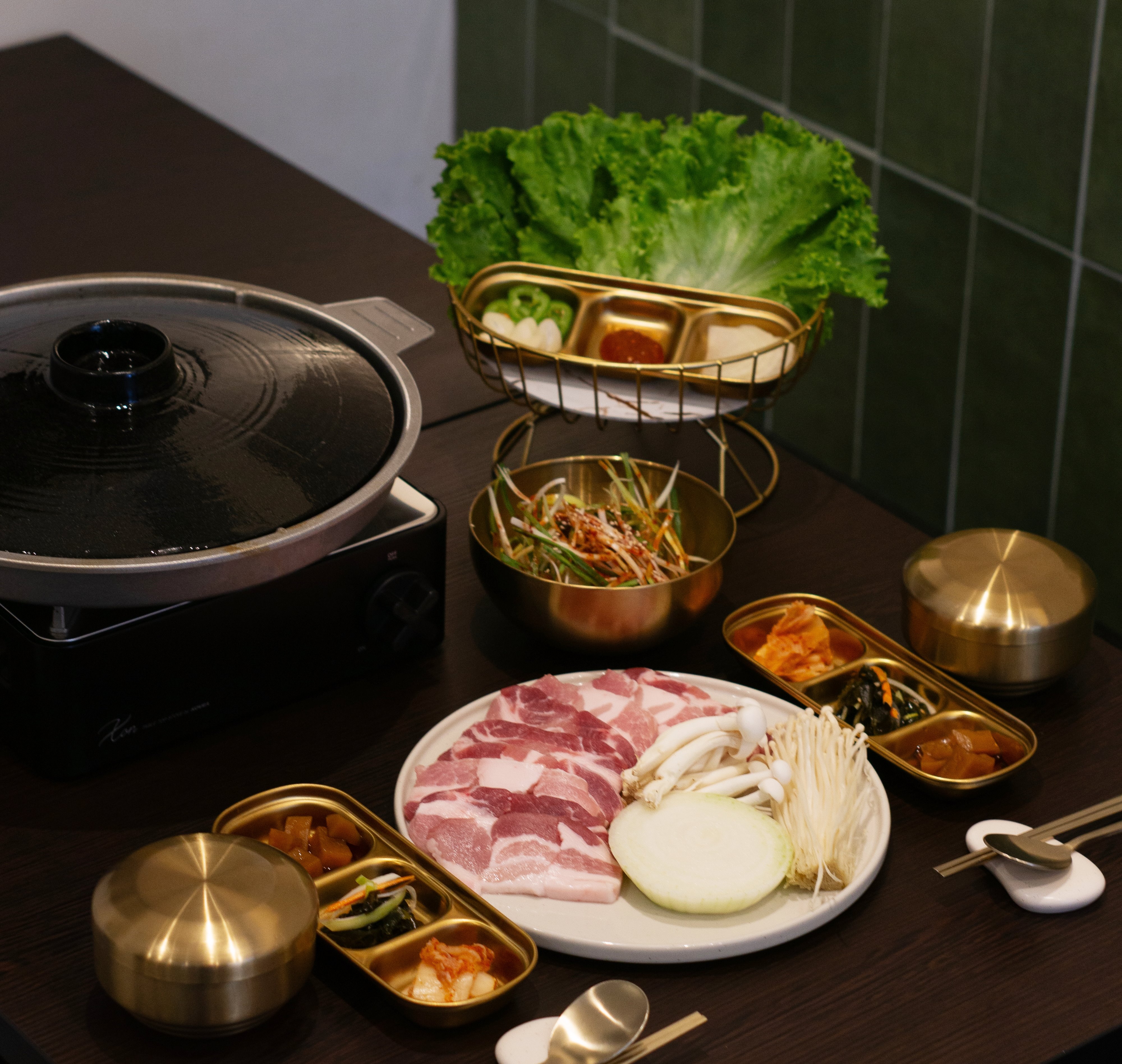 Poitrine de porc grillée